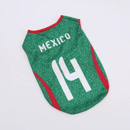 Pet Soccer Jersey for Small Medium Dogs Cats, Cute Game Day Pet Shirt Outfit Fashionable Sports Clothing