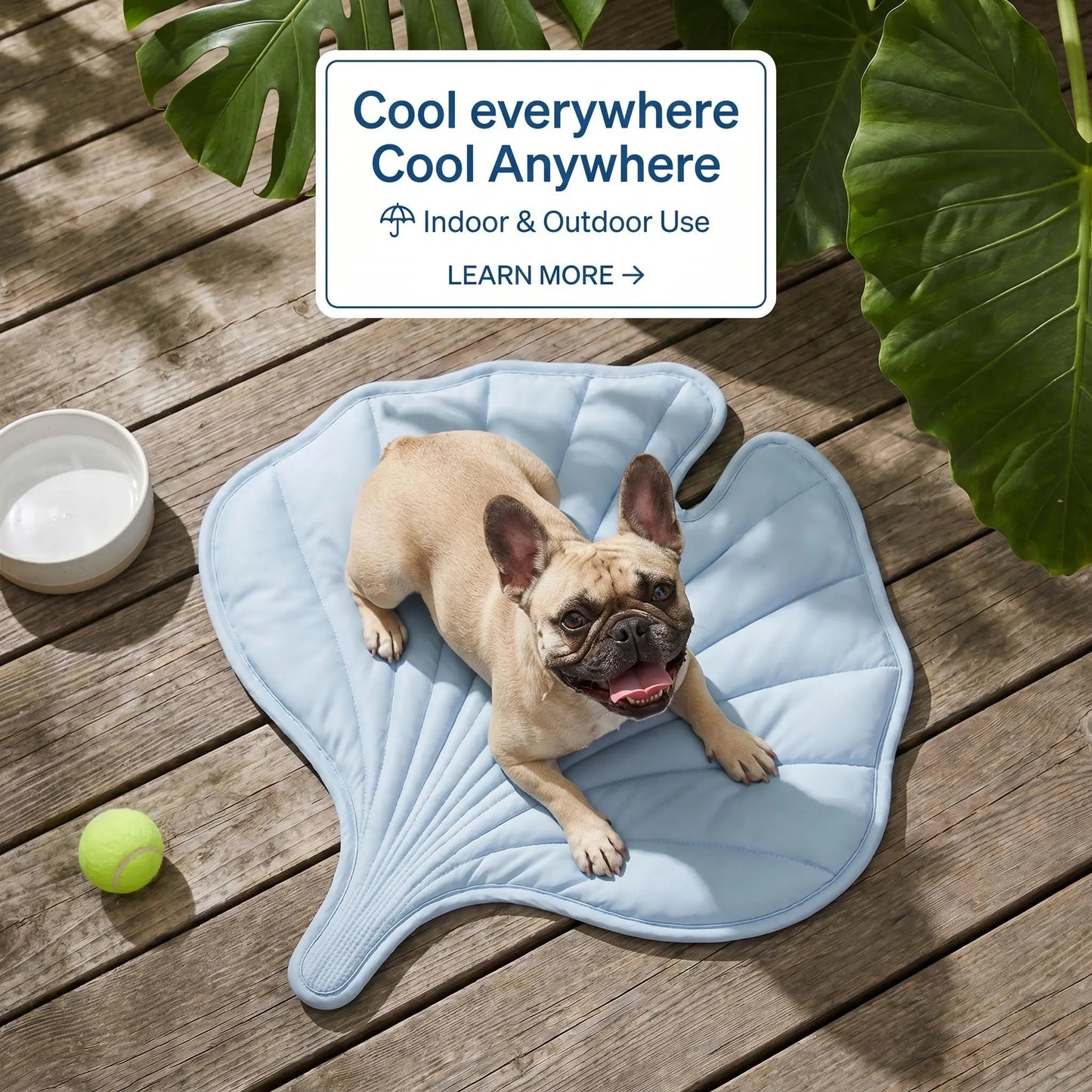 Nuzzlebox Gel-Free Eco Cooling Pet Bed Mat - Durable, Portable, Machine Washable Summer Option with Cool Kitten Stuff for Cats, Small Dogs (34"X36") for Outdoor Adventures