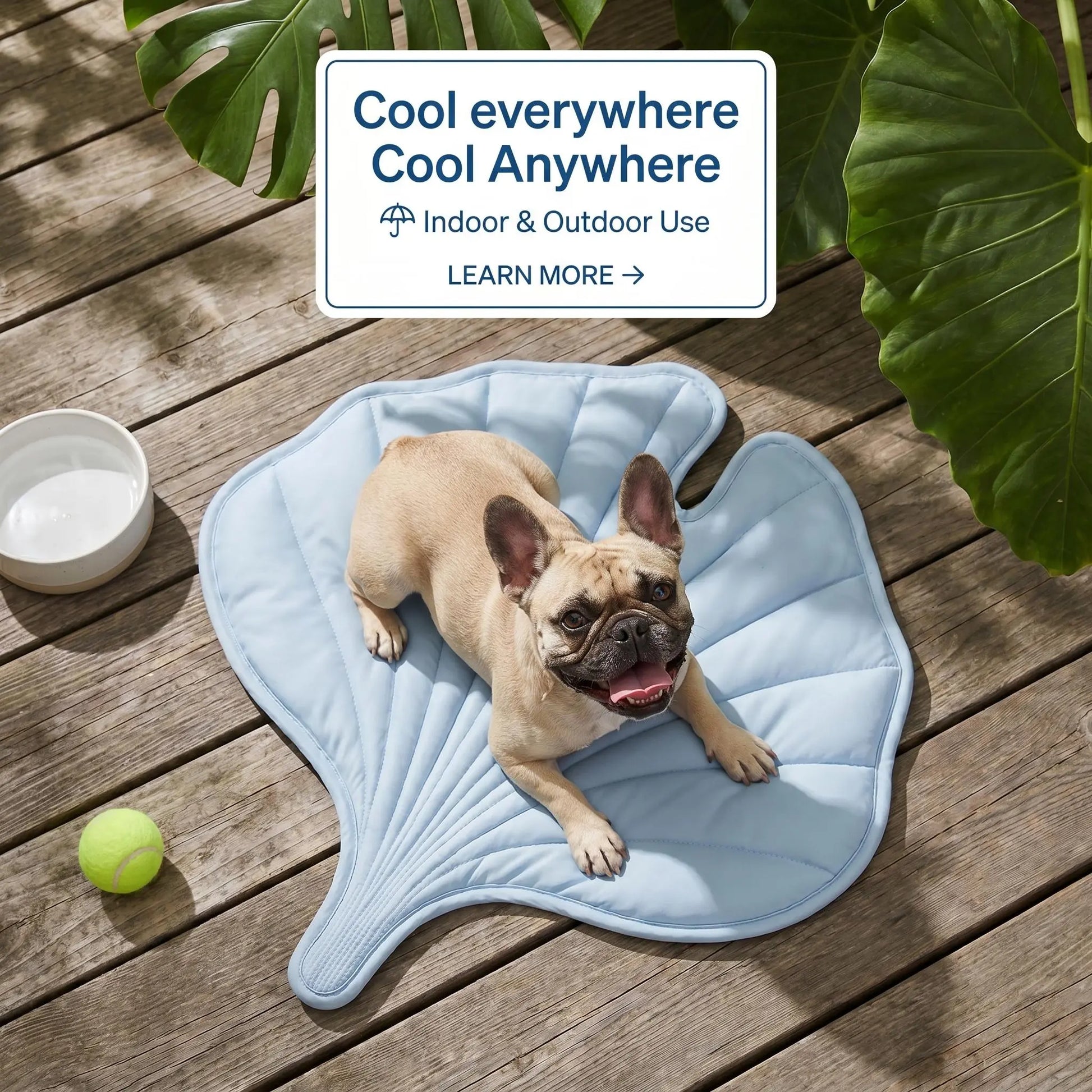 Nuzzlebox Gel-Free Eco Cooling Pet Bed Mat - Durable, Portable, Machine Washable Summer Option with Cool Kitten Stuff for Cats, Small Dogs (34"X36") for Outdoor Adventures