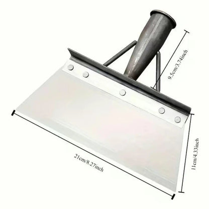 [Dealsforyoudays] Manganese Steel Wide Blade Scraper Shovel, Custom Wood Handle Compatible, Multi-Use Concrete Cleaner, Weeding Tool & Manure Removal Spade for DIY Renovation & Homestead Gardening