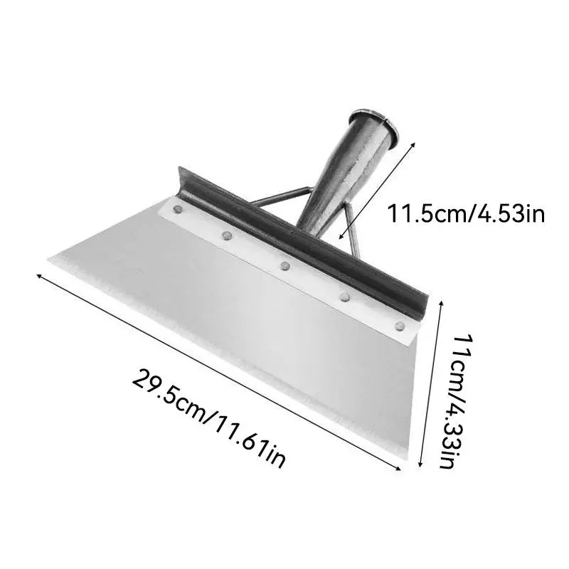 [Dealsforyoudays] Manganese Steel Wide Blade Scraper Shovel, Custom Wood Handle Compatible, Multi-Use Concrete Cleaner, Weeding Tool & Manure Removal Spade for DIY Renovation & Homestead Gardening