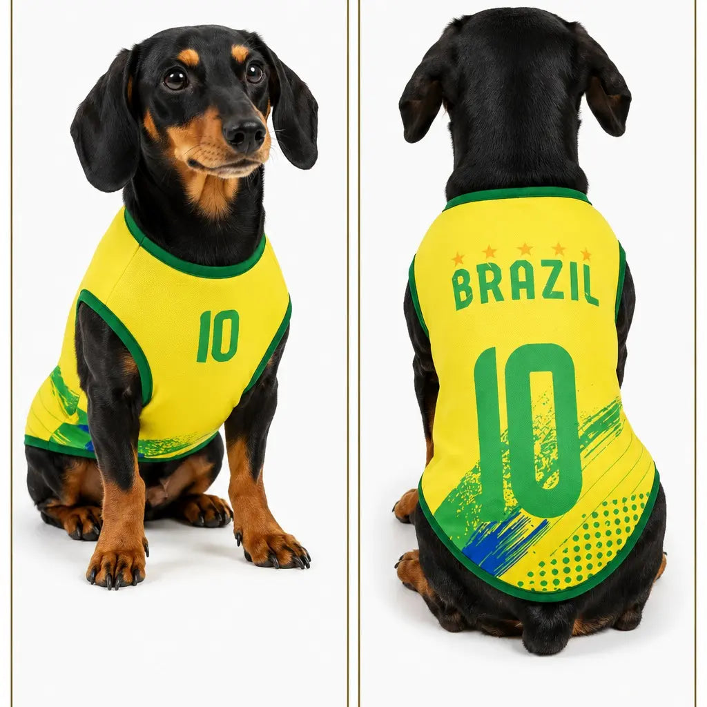 Pet Soccer Jersey for Small Medium Dogs Cats, Cute Game Day Pet Shirt Outfit Fashionable Sports Clothing