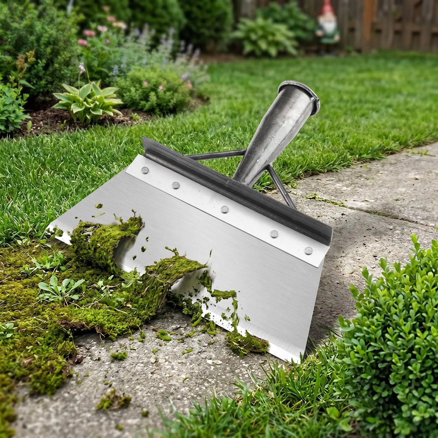 [Dealsforyoudays] Manganese Steel Wide Blade Scraper Shovel, Custom Wood Handle Compatible, Multi-Use Concrete Cleaner, Weeding Tool & Manure Removal Spade for DIY Renovation & Homestead Gardening
