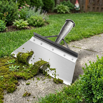 [Dealsforyoudays] Manganese Steel Wide Blade Scraper Shovel, Custom Wood Handle Compatible, Multi-Use Concrete Cleaner, Weeding Tool & Manure Removal Spade for DIY Renovation & Homestead Gardening